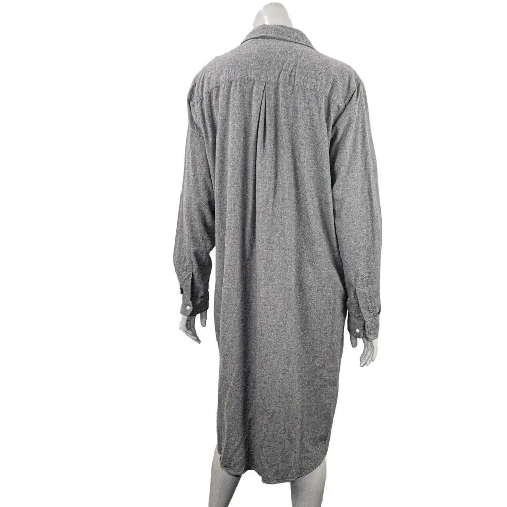 GRAYSON The HERO Women's button up Midi Dress Cotton Flannel Size 04 - Picture 4 of 10
